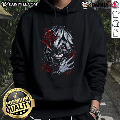 Awesome Tokyo Ghoul Ken Kaneki masked hunger hoodie featuring a striking design for anime fans.
