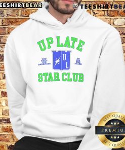 Awesome Up Late Star Club hoodie featuring a cosmic design, perfect for stargazing enthusiasts and night lovers.