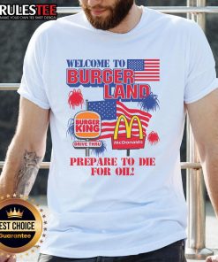 Awesome Welcome To Burgerland T-Shirt featuring a fun burger graphic and vibrant colors, perfect for burger lovers.
