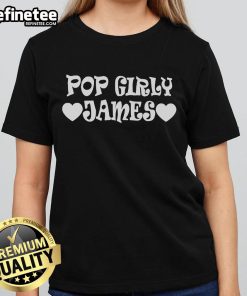 Official James Marriott Pop Girly Ladies Tee in vibrant colors featuring stylish design and comfortable fit.