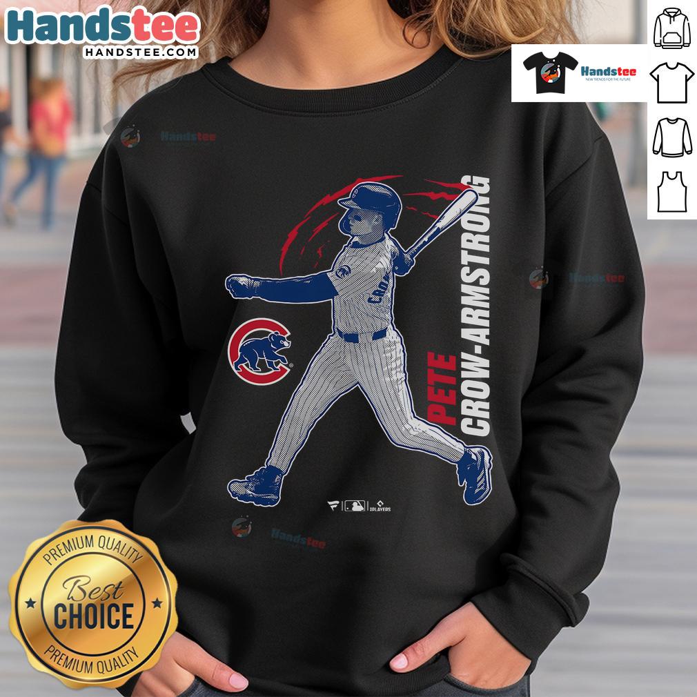Official Pete Crow Armstrong Chicago Cubs Graphic Player Sweatshirt Official Pete Crow-Armstrong Chicago Cubs graphic player sweatshirt featuring team colors and logo design.