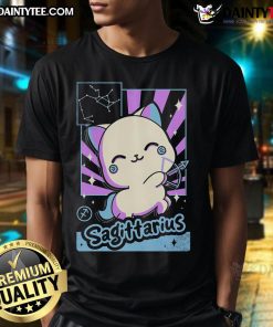 Alt Text: Cute Astrology Kawaii Zodiac Sagittarius T-Shirt featuring vibrant designs and playful graphics for astrology lovers.