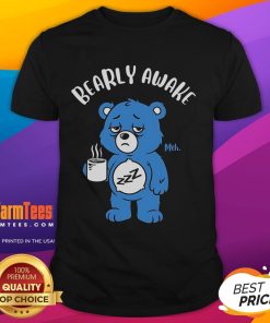 Cute Bearly Awake Tired Bear T-Shirt featuring an adorable sleepy bear design, perfect for cozy casual wear.