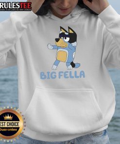 Cute big fella wearing a blue dog hoodie, showcasing a playful look and cozy style for trendy pets. Perfect for dog lovers!
