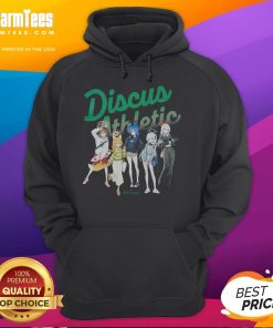 Alt Text: Cute blue Archive Discus athletic hoodie featuring a stylish design, perfect for casual wear and active lifestyles.