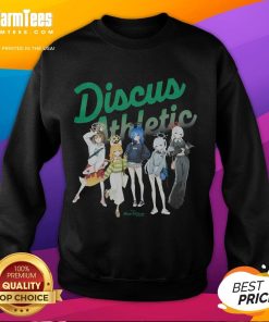 Cute blue Archive Discus athletic sweatshirt featuring a stylish design, perfect for casual wear and sports activities.