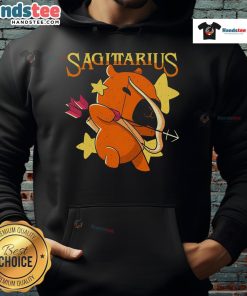 Alt Text: Cute capybara Sagittarius hoodie featuring a whimsical design perfect for astrology lovers and animal enthusiasts.