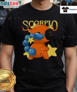 Alt Text: Adorable Cute Capybara Scorpio T-Shirt featuring a playful capybara design perfect for astrology lovers.