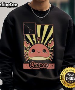 Alt Text: Adorable Cute Crab Zodiac Sweatshirt featuring a vibrant crab design, perfect for astrology and ocean lovers.