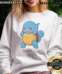 Cute Daddy's Little Squirtle Sweatshirt featuring a playful Squirtle design perfect for Pokmon fans.
