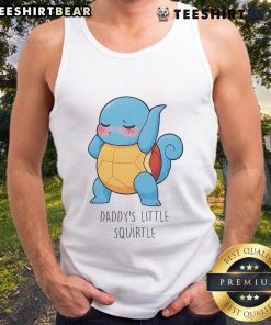 Adorable Daddy's Little Squirtle tank top featuring a cute Squirtle graphic, perfect for kids and Pokmon fans.