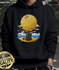 Alt Text: Cute Darkside Sandcastles Darth Vader Hoodie featuring playful design and vibrant colors for Star Wars fans.