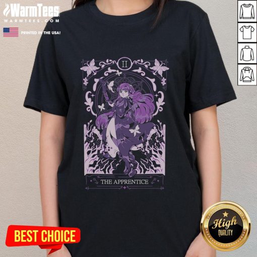 Alt Text: Cute Fern from The Apprentice: Freiren Beyond Journey's End on a stylish ladies tee, perfect for fans and casual wear.