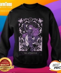 Alt Text: Cute fern design on 'The Apprentice: Frieren Beyond Journey's End' sweatshirt, perfect for fans of the series.