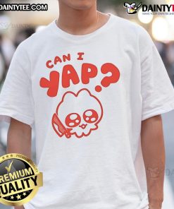 Alt Text: Cute Giraffalope Can I Yap T-Shirt featuring a whimsical giraffalope design in vibrant colors, perfect for animal lovers.