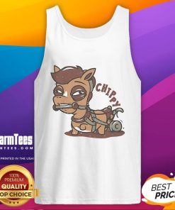 Cute Give Chippy The Bit tank top featuring vibrant colors and playful graphics, perfect for casual summer wear.
