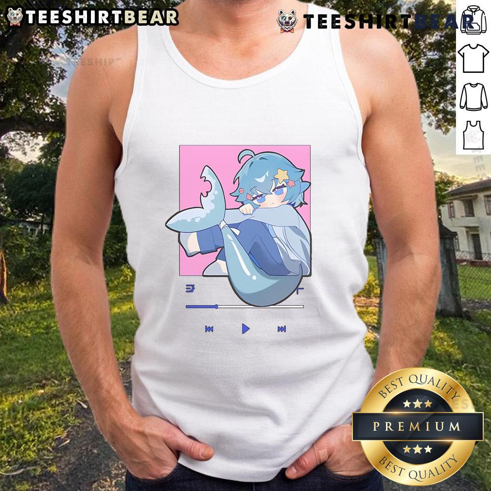 Cute Gumisamavt Playlist Vtuber Tank Top Alt Text: Cute GumiSamaVT playlist Vtuber tank top featuring vibrant graphics and a stylish design for fans.