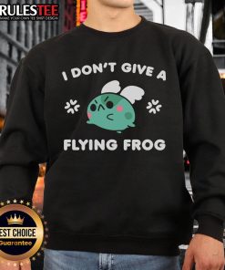 Cute I Don't Give A Flying Frog Sweatshirt featuring a playful frog graphic and vibrant colors, perfect for casual wear.