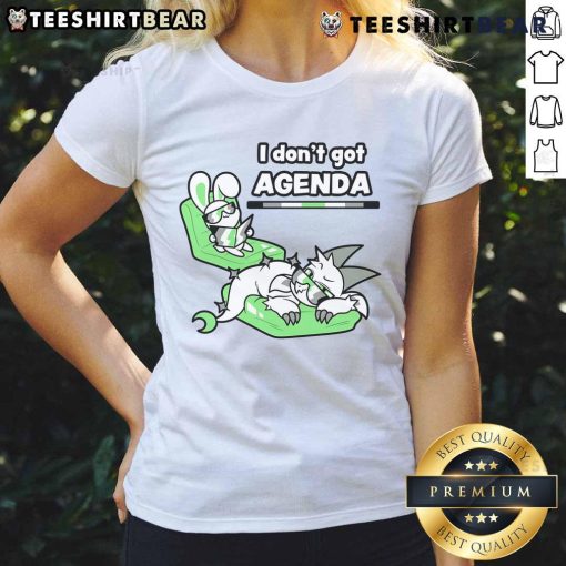 Cute I Don't Got Agenda Agender Agenda Ladies Tee featuring a playful design for agender pride and expression.