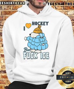 Cute ivory Snoopy hoodie with 'I Love Hockey' design, perfect for hockey fans and cozy casual wear.