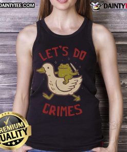 Women's Cute Let's Do Crimes Tank Top featuring a playful design, perfect for casual summer outings.
