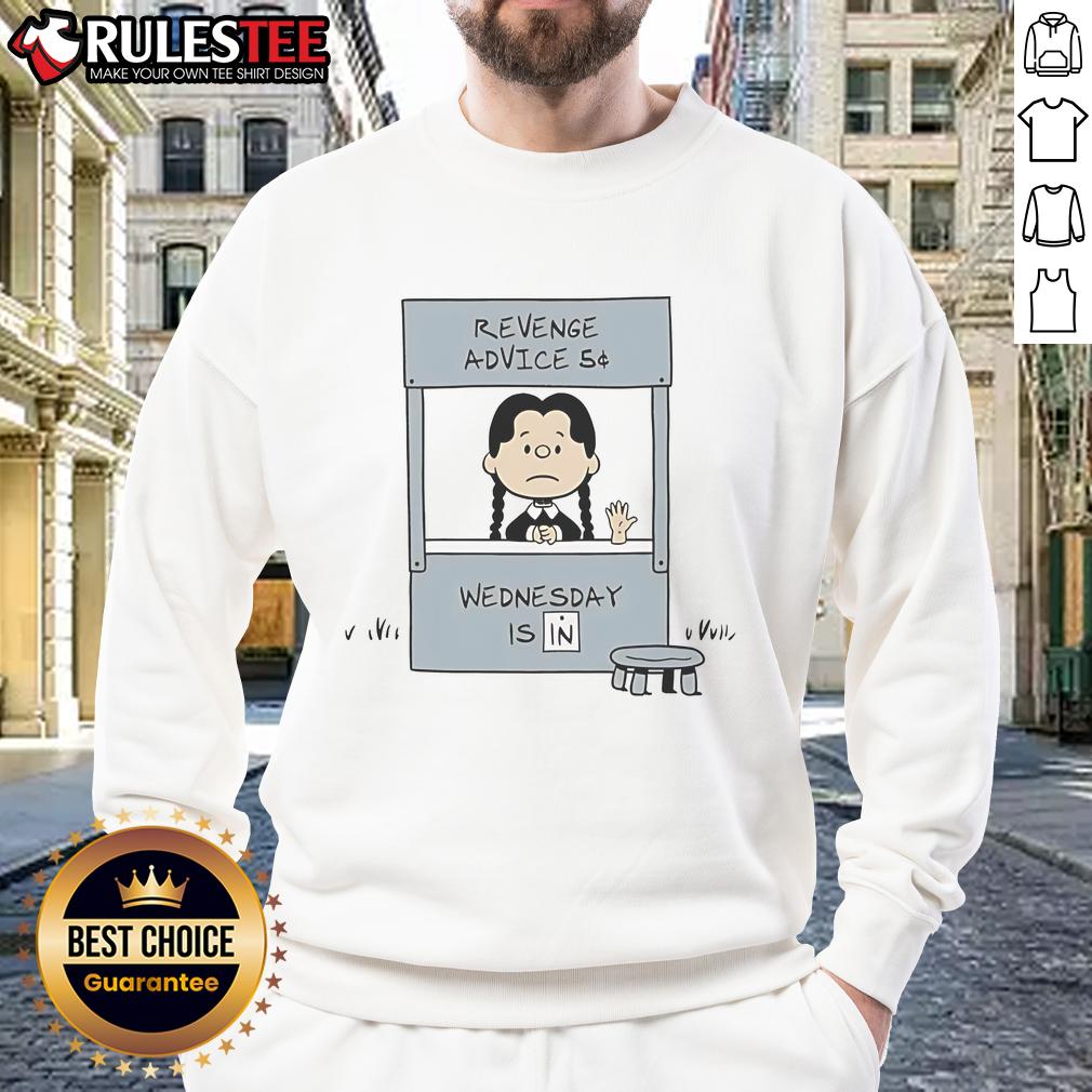 Cute Lucy Van Pelt Revenge Advice Wednesday Is In Sweatshirt Cute Lucy Van Pelt in 'Revenge Advice Wednesday' sweatshirt, showcasing playful style and iconic Peanuts character charm.