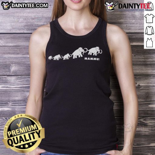 Alt Text: Cute Mammut Family logo tank top featuring a playful design, perfect for casual outings and family adventures.