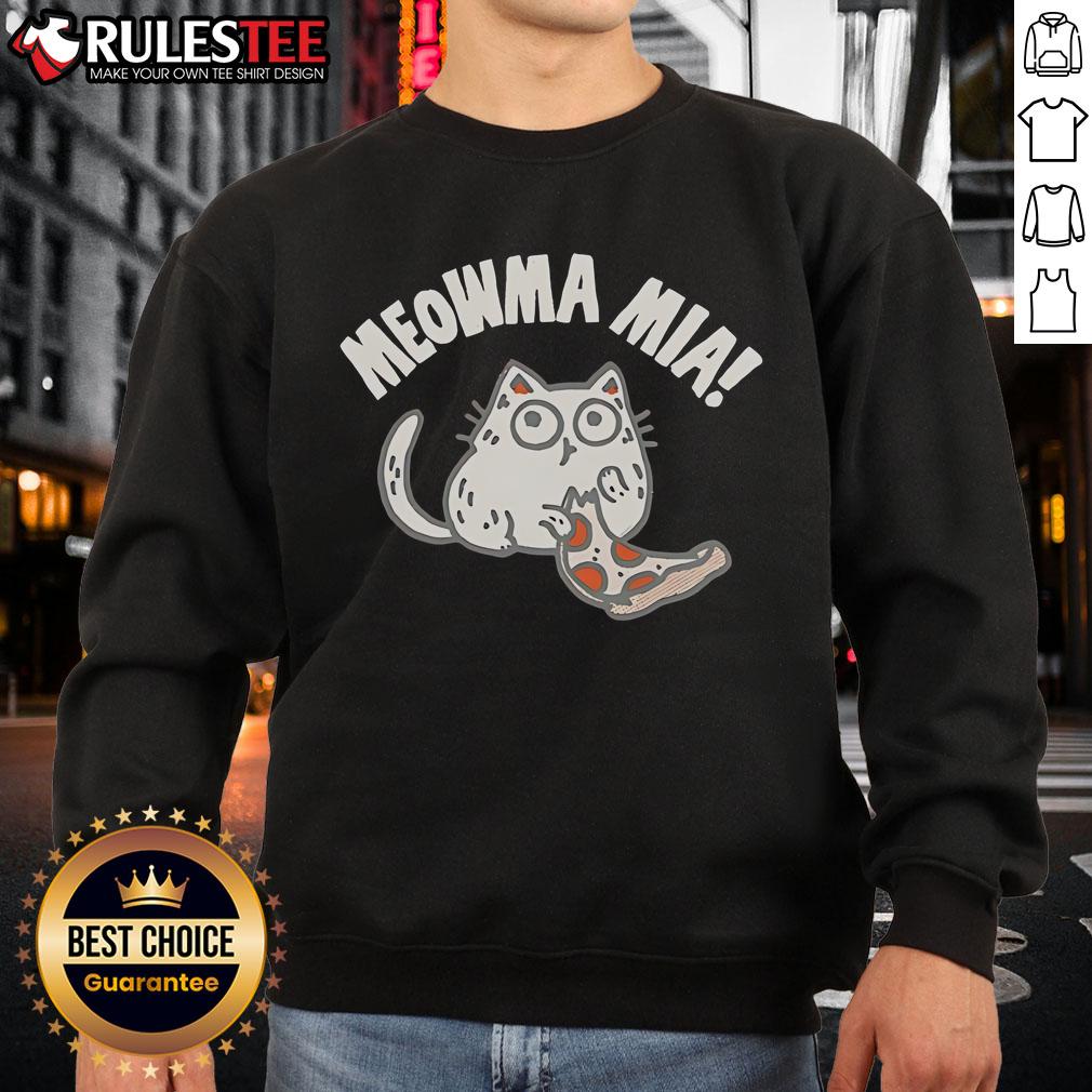 Cute Meowma Mia Pizza Sweatshirt Cute Meowma Mia Pizza Sweatshirt featuring a playful cat design, perfect for cat lovers and pizza enthusiasts.
