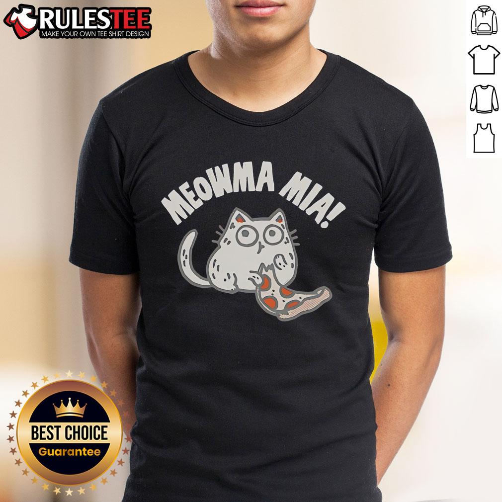 Cute Meowma Mia Pizza T Shirt Cute Meowma Mia Pizza T-Shirt featuring a playful cat design and vibrant pizza graphics, perfect for cat lovers.