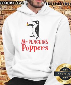 Cute Mr. Penguins Poppers Hoodie featuring an adorable penguin design, perfect for cozy winter wear.