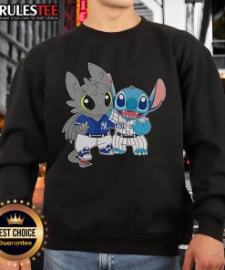 Cute New York Yankees toothless X-stitch sweatshirt featuring a playful design perfect for fans and casual wear.