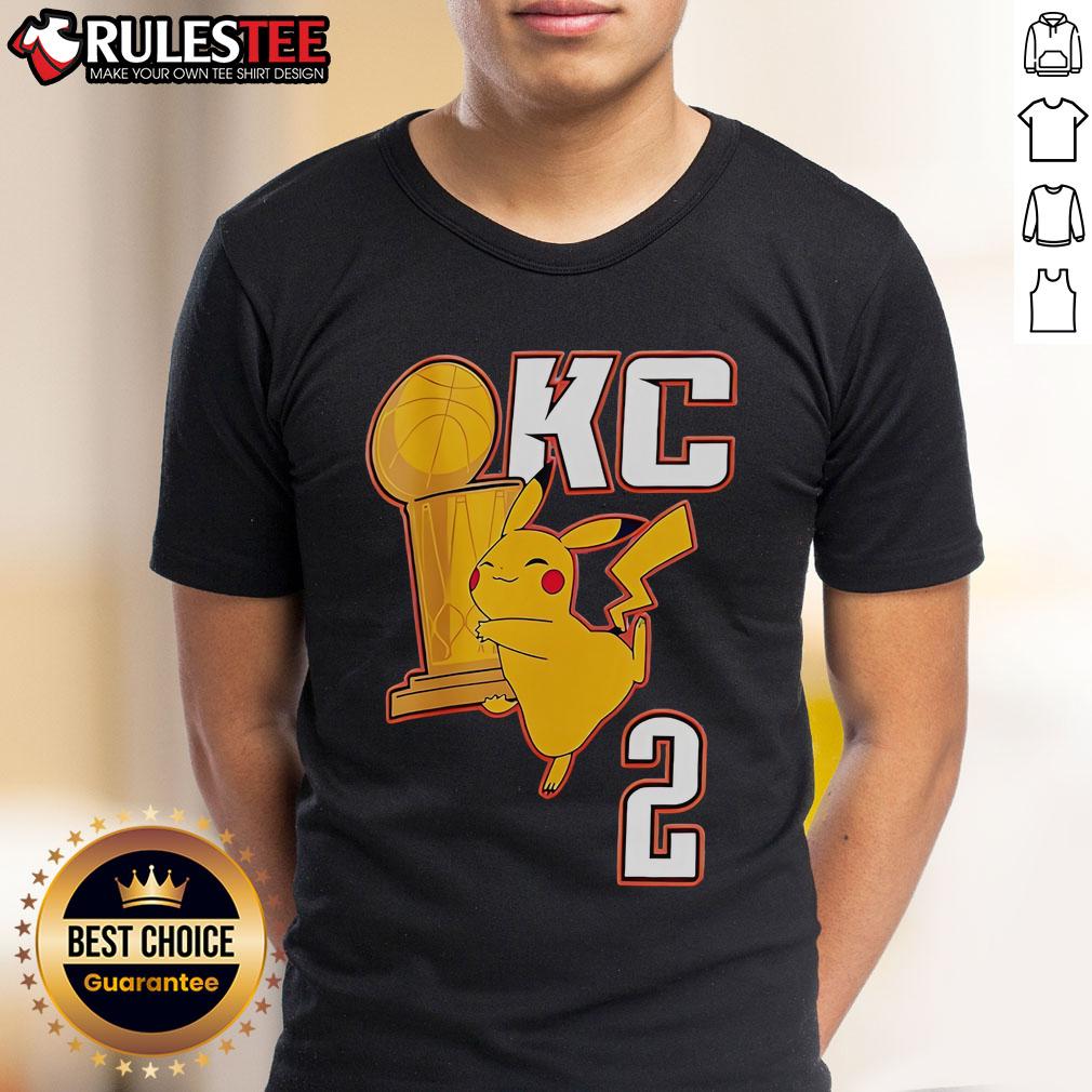 Cute Okc Pikachu Holding 2025 Nba Champs Trophy T Shirt Alt Text: Cute OKC Pikachu wearing a 2025 NBA Champs trophy t-shirt, showcasing team spirit and playful fandom.