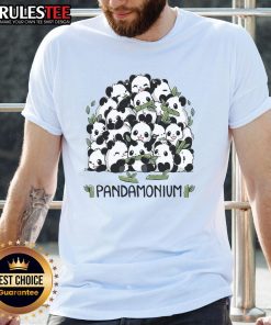 Cute Pandamonium panda t-shirt featuring an adorable panda graphic, perfect for panda lovers and casual wear.