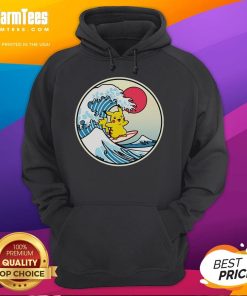 Cute Pikachu Thunder Wave hoodie featuring vibrant colors and an adorable design for Pokemon fans.