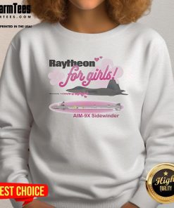 Cute Raytheon for Girls Aim 9x Sidewinder Sweatshirt featuring a stylish design and comfortable fit for young fans.