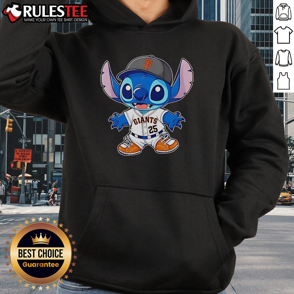 Cute San Francisco Giants X Stitch Baseball Hoodie Alt Text: Cute San Francisco Giants X Stitch baseball hoodie featuring vibrant colors and a stylish design for fans.