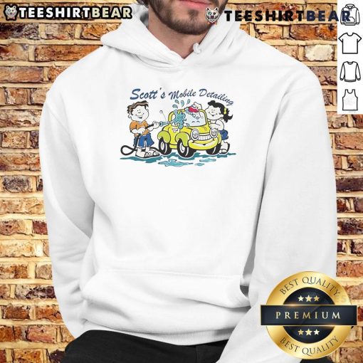 Alt Text: Cute Scotts Mobile Detailing Hoodie featuring a stylish design, perfect for car enthusiasts and detailing professionals.