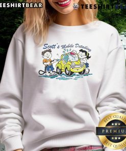 Cute Scotts Mobile Detailing sweatshirt featuring a stylish design, perfect for car enthusiasts and detailers.