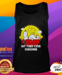 Cute Snoopy Furr Ever Sunshine Tank Top featuring a playful Snoopy graphic, perfect for casual summer wear.