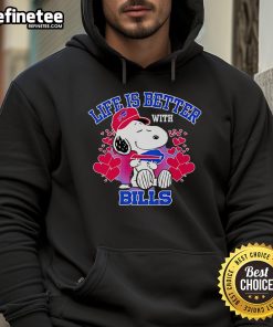 Cute Snoopy Life Is Better With Bills hoodie featuring Snoopy graphic, perfect for casual wear and dog lovers.