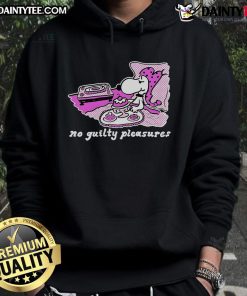 Alt Text: Cute Snoopy No Guilty Pleasures Hoodie featuring a playful Snoopy design, perfect for cozy, stylish lounging.