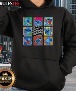 Alt Text: Cute Ohana Bunch Stitch x The Brady Bunch hoodie featuring vibrant colors and fun cartoon designs perfect for fans.