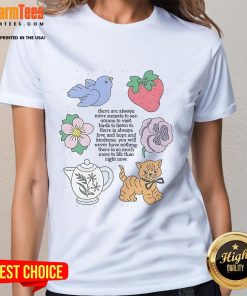 Cute 'There Are Always More Sunsets To See' ladies tee, featuring a vibrant sunset graphic on a stylish shirt.