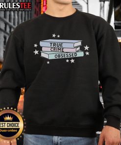 Cozy sweatshirt for a cute true crime obsessed books club, featuring playful graphics and soft fabric for avid readers.