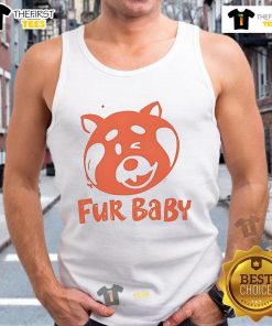 Adorable Cute Turning Red Fur Baby Tank Top featuring vibrant colors and soft texture, perfect for stylish little ones.