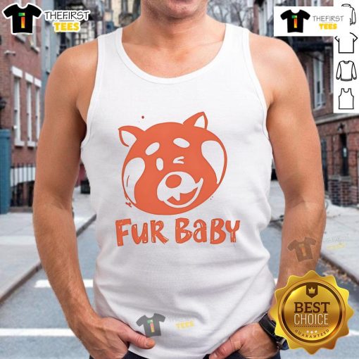 Adorable Cute Turning Red Fur Baby Tank Top featuring vibrant colors and soft texture, perfect for stylish little ones.