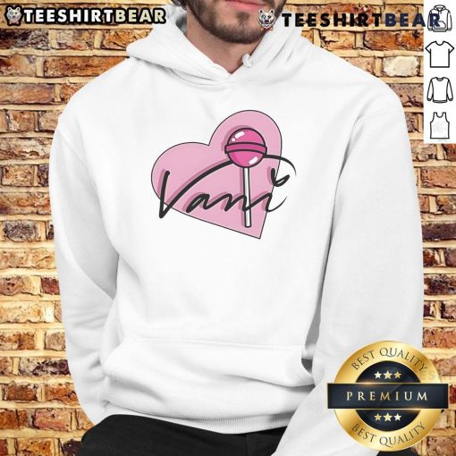 Adorable Cute Vani Heart Signature Hoodie in soft fabric, featuring a stylish heart design, perfect for cozy fashion lovers.