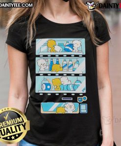 Cute vending machine featuring pink bear plush toys on a ladies tee, perfect for animal lovers and unique fashion.