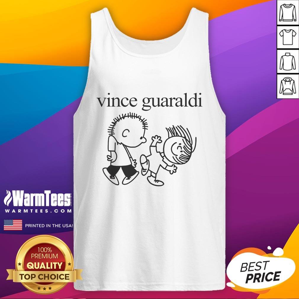 Cute Vince Guaraldi Tank Top Cute Vince Guaraldi tank top featuring vibrant colors and playful design inspired by the beloved musician.