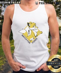 Adorable cute watch for foxes tank top design featuring playful fox graphics on a stylish tank top.